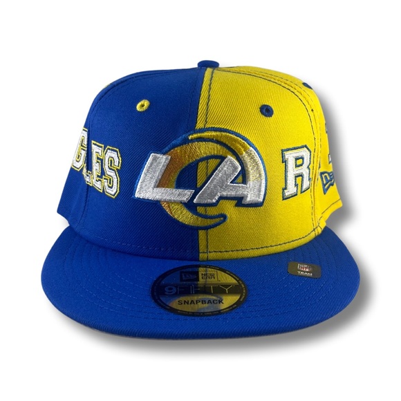 New Era Los Angeles Rams Team Split 9FIFTY Adjustable Snapback